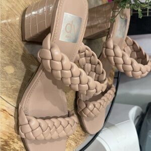DV by Dolce Vita Tan Heels with Braided Design
